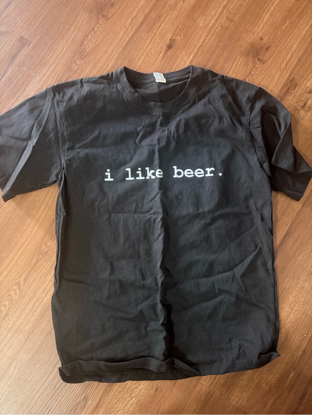Men's Black Graphic Tee - i like beer.